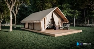 Пaлaтка для глэмпинга 5×7.5 м Safari-Tent